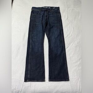 Wrangler Retro Jeans Mens 32x31 Blue Slim Boot Bootcut Mid Rise Dark Wash
